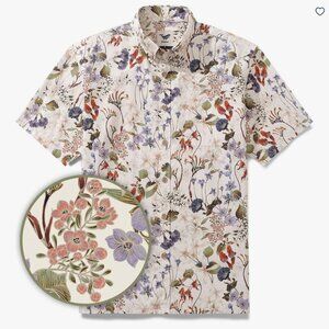 NWT Yiume Men's XL FLORAL Shirt "Australian Wildflower By Eloise"